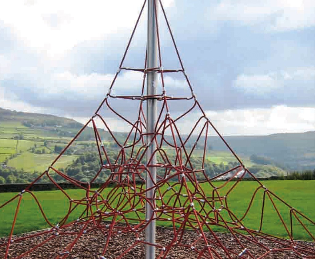 Rope Net Pyramid, Caledonia Play, Outdoor play equipment