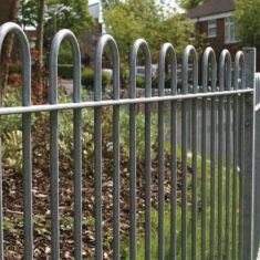 Bow Top Metal Fence for the playground