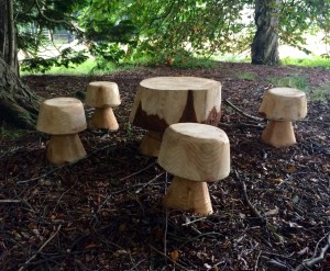 Mushroom Stools and Table Set for schools
