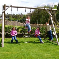 Garden Play Swing Frames product listing gallery image TFX Triple Swing Frame with Extension