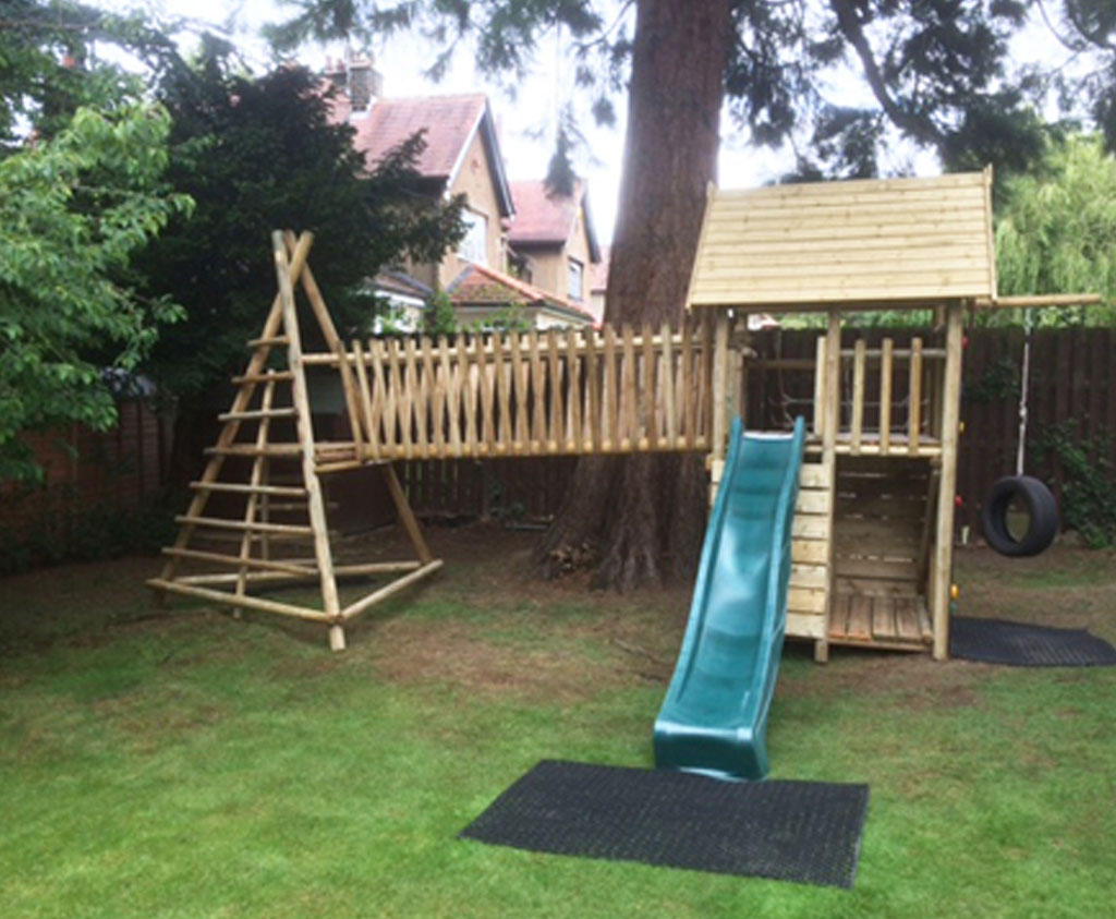 Twin Tower Combinations | Wooden play equipment Caledonia Play