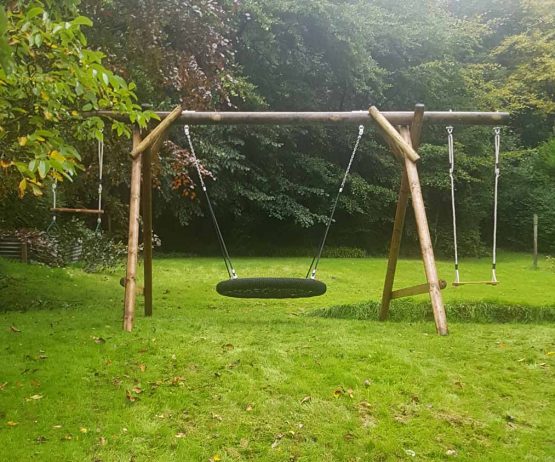 Family Basket Swing with Double Extension