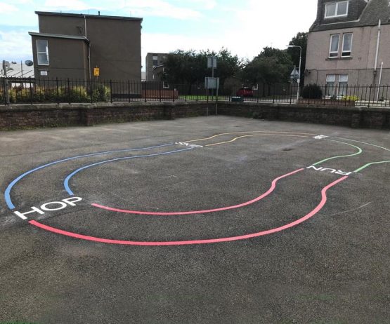 educational play safety surfacing playground markings
