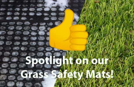 News banner image spotlight on our Multi-use grass mats