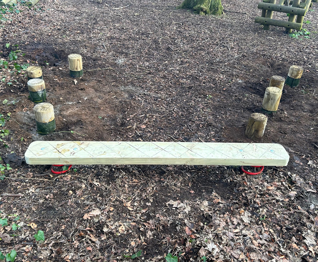 Springing Board Springer Board | Wooden AgilityTrails | Caledonia Play | Scotland UK
