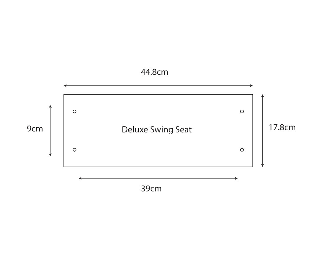 Deluxe Swing Seat dimensions