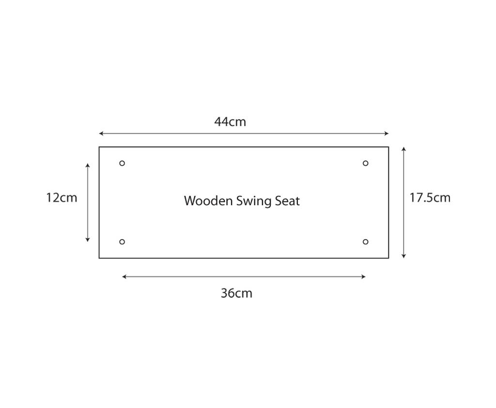 Wooden Swing Seat dimensions